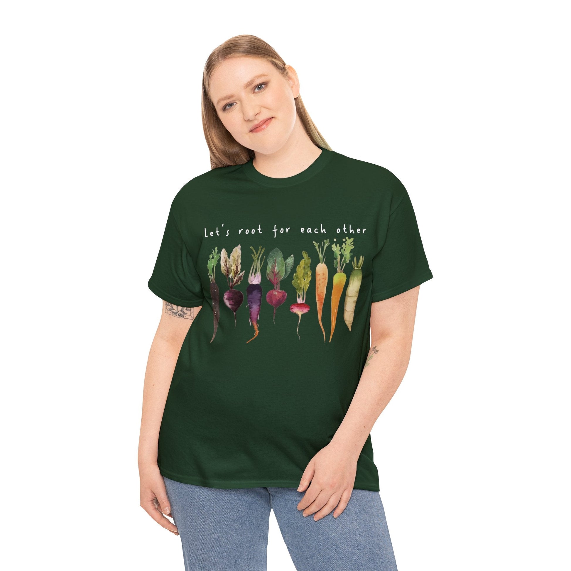 Let's Root For Each Other Unisex Heavy Cotton Tee.