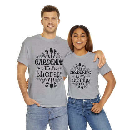 Gardening is my Therapy Shirt for Garden Lover Unisex Heavy Cotton Tee.