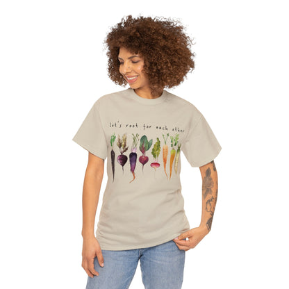 Let's Root For Each Other Unisex Heavy Cotton Tee.