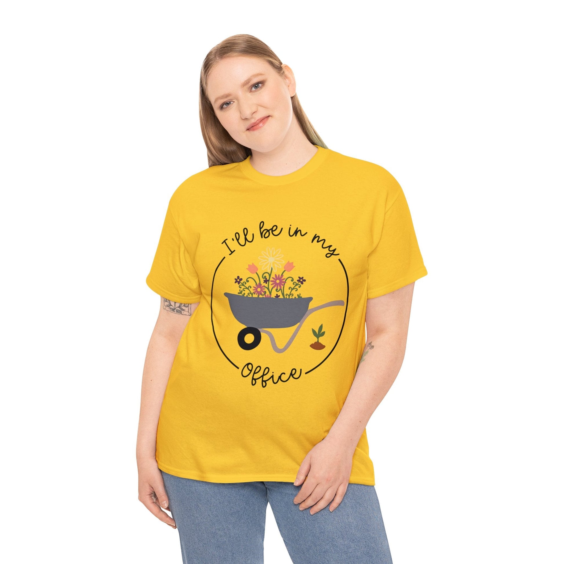 I'll Be In My Office Shirt for Garden Lover Unisex Heavy Cotton Tee.