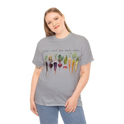 Let's Root For Each Other Unisex Heavy Cotton Tee.