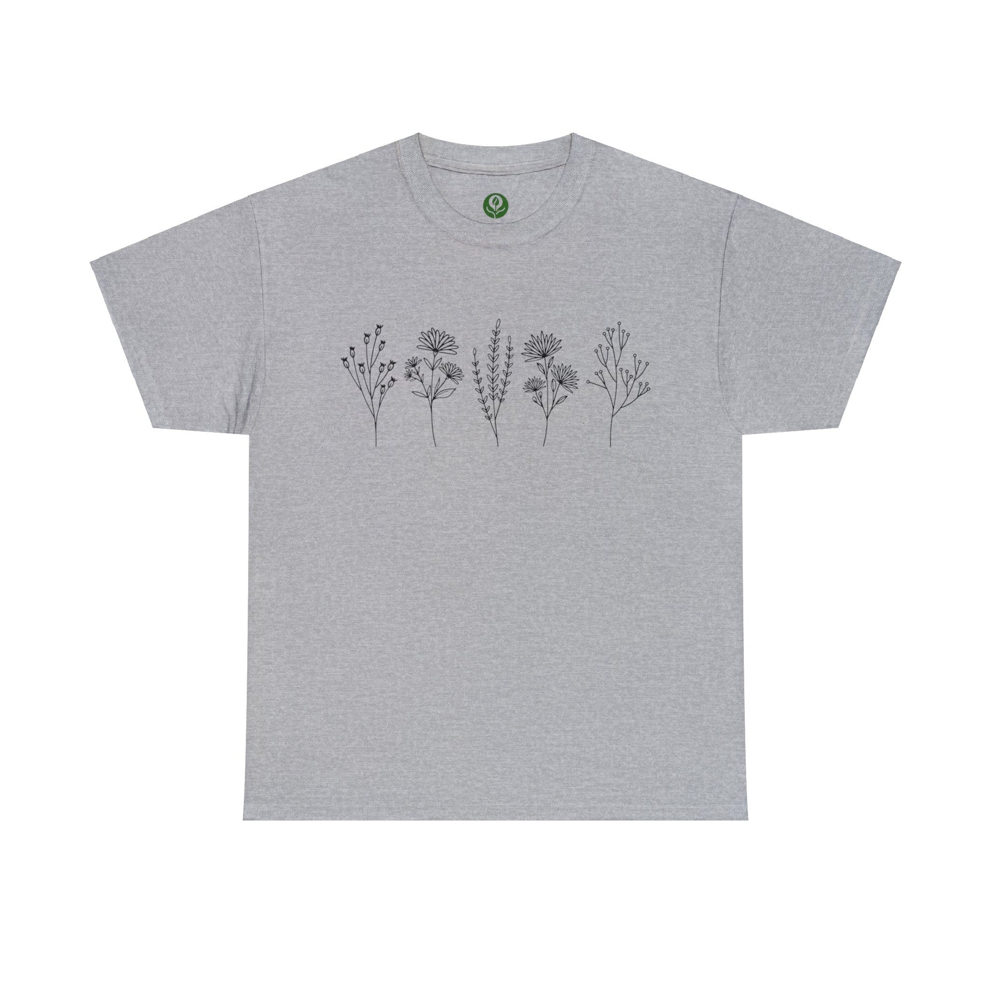 Floral And Plants Flower Shirt for Garden Lover Unisex Heavy Cotton Tee.