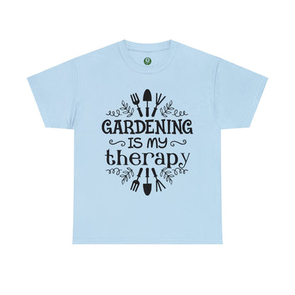 Gardening is my Therapy Shirt for Garden Lover Unisex Heavy Cotton Tee.