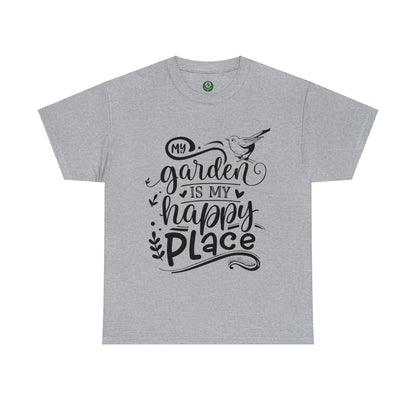 My Garden Is My Happy Place Shirt for Garden Lover Unisex Heavy Cotton Tee.