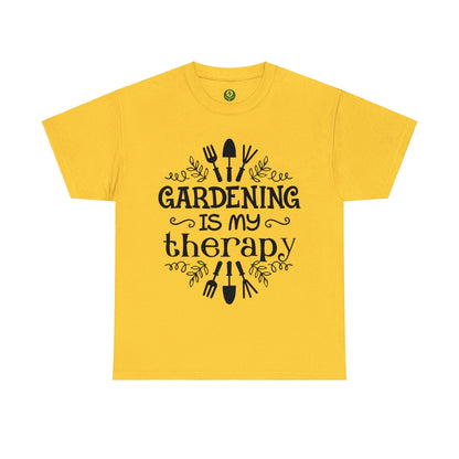 Gardening is my Therapy Shirt for Garden Lover Unisex Heavy Cotton Tee.