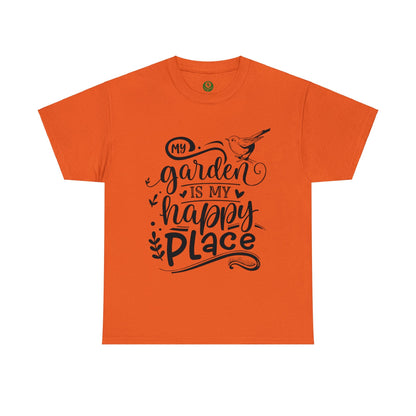 My Garden Is My Happy Place Shirt for Garden Lover Unisex Heavy Cotton Tee.