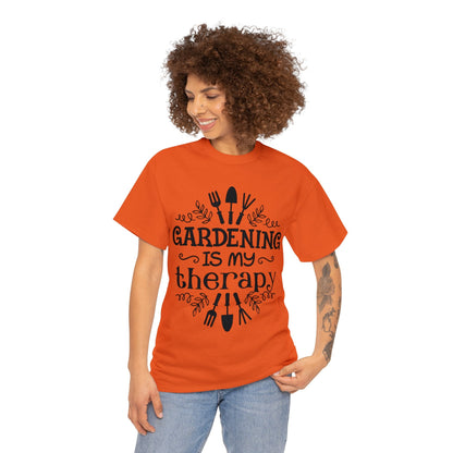 Gardening is my Therapy Shirt for Garden Lover Unisex Heavy Cotton Tee.