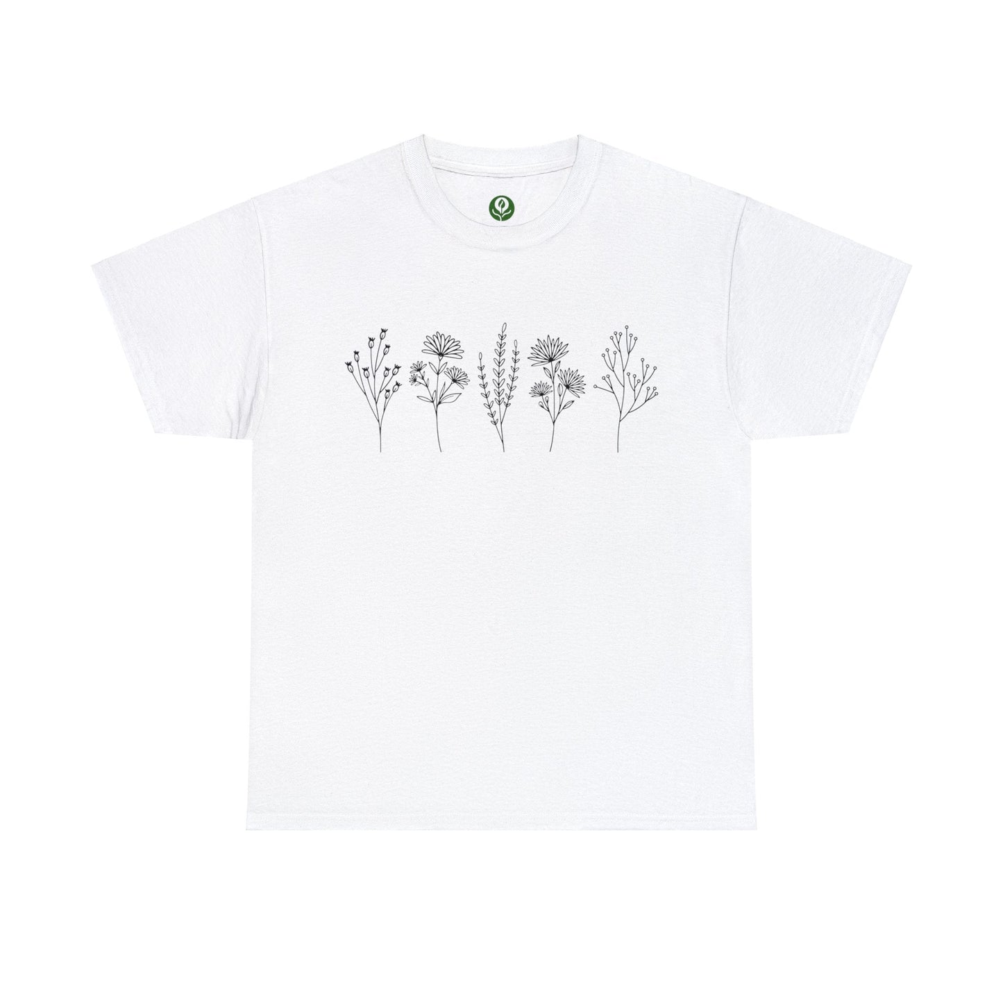 Floral And Plants Flower Shirt for Garden Lover Unisex Heavy Cotton Tee.