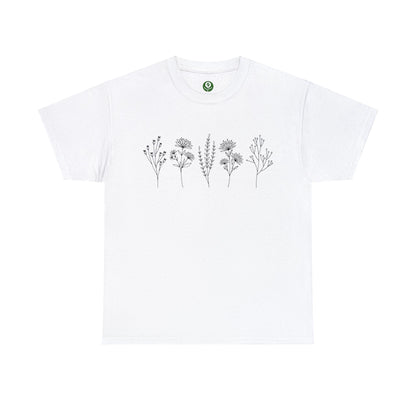 Floral And Plants Flower Shirt for Garden Lover Unisex Heavy Cotton Tee.