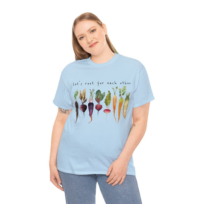 Let's Root For Each Other Unisex Heavy Cotton Tee.