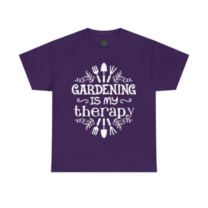 Gardening is my Therapy Shirt for Garden Lover Unisex Heavy Cotton Tee.