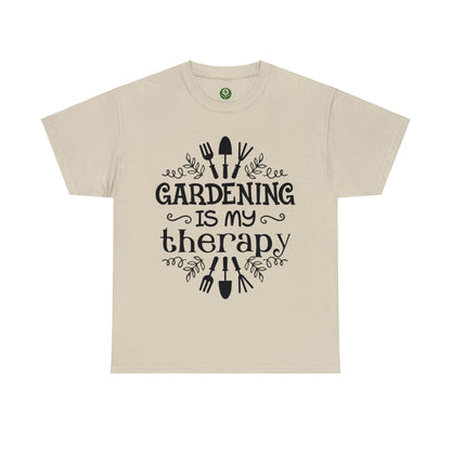 Gardening is my Therapy Shirt for Garden Lover Unisex Heavy Cotton Tee.