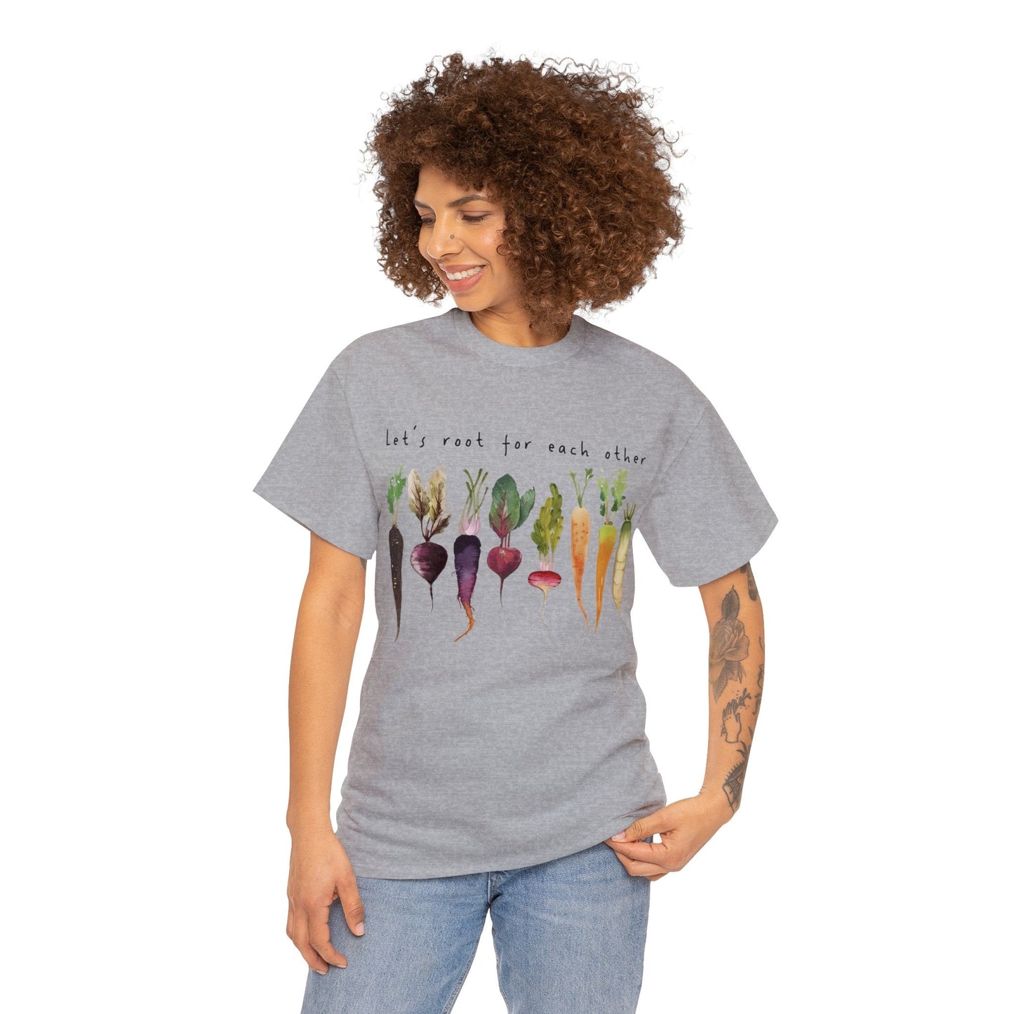 Let's Root For Each Other Unisex Heavy Cotton Tee.