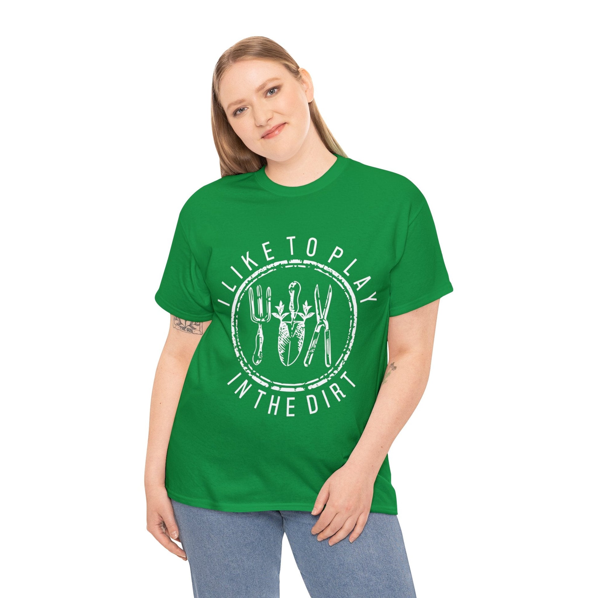 I Like To Play In The Dirt Shirt for Garden Lover Unisex Heavy Cotton Tee.