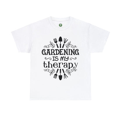 Gardening is my Therapy Shirt for Garden Lover Unisex Heavy Cotton Tee.