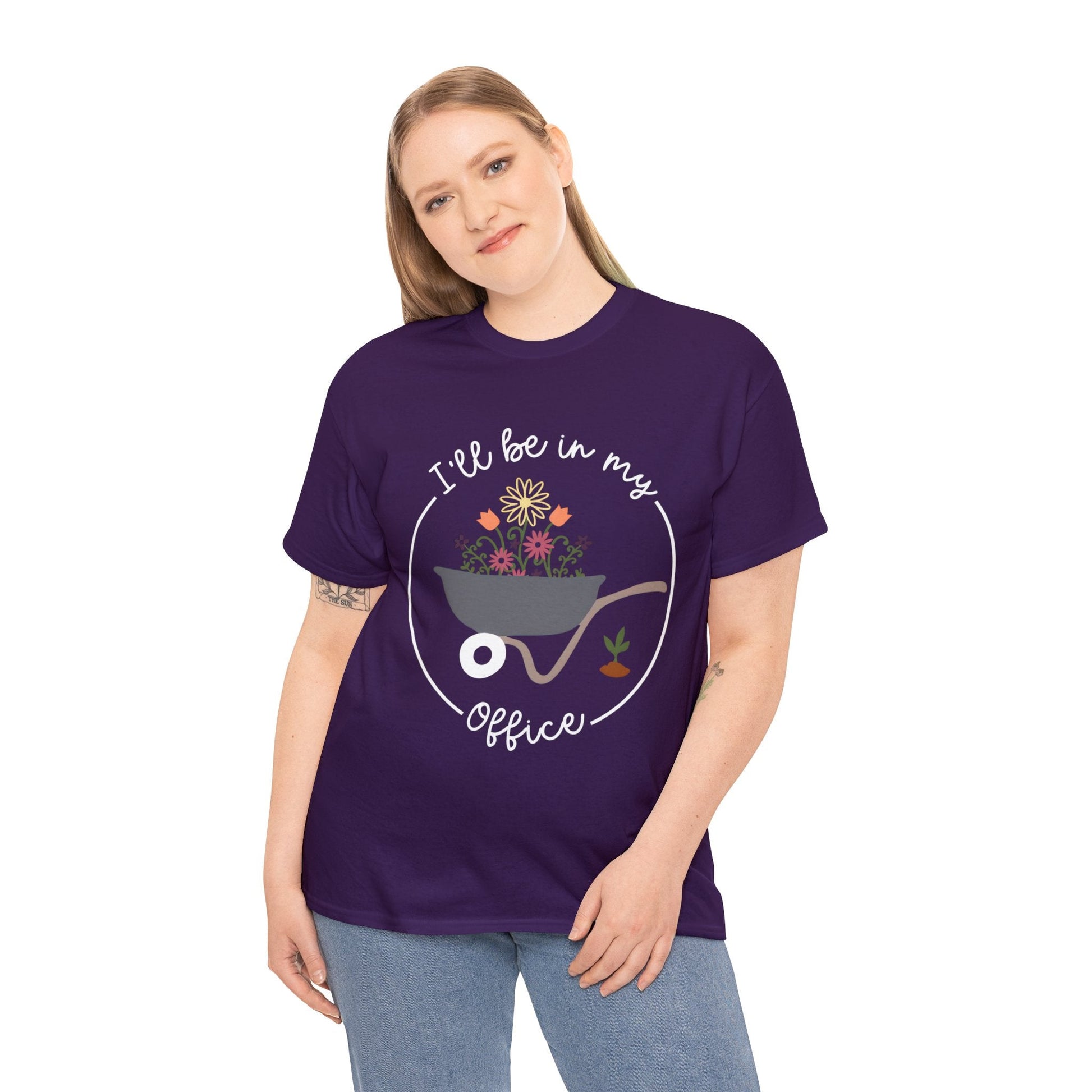 I'll Be In My Office Shirt for Garden Lover Unisex Heavy Cotton Tee.