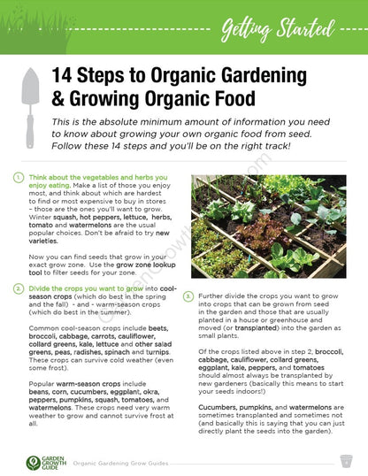 Ebook Organic Vegetables Gardening Grow Guides | Ebook Gardenizi