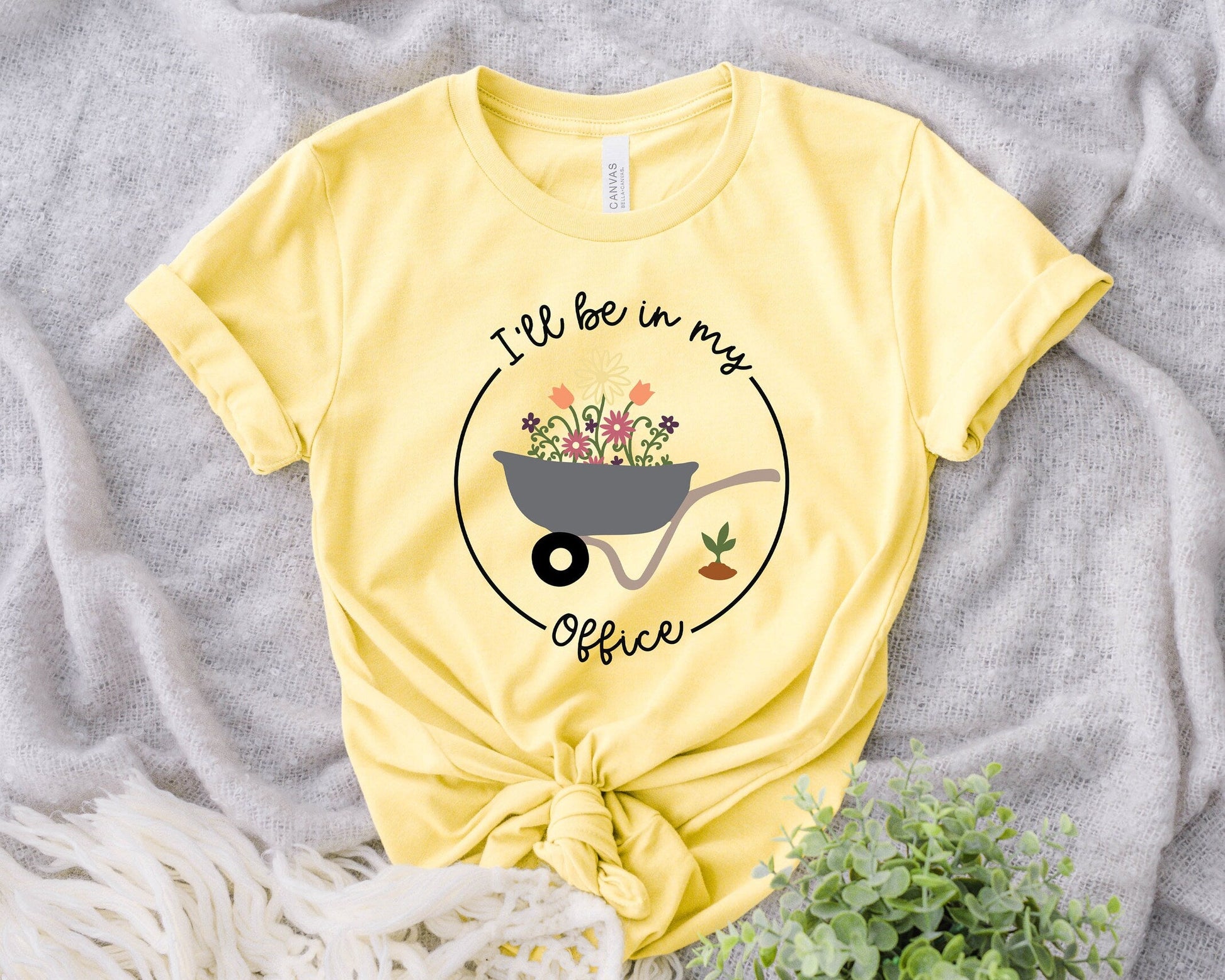 I'll Be In My Office Shirt for Garden Lover Unisex Heavy Cotton Tee.