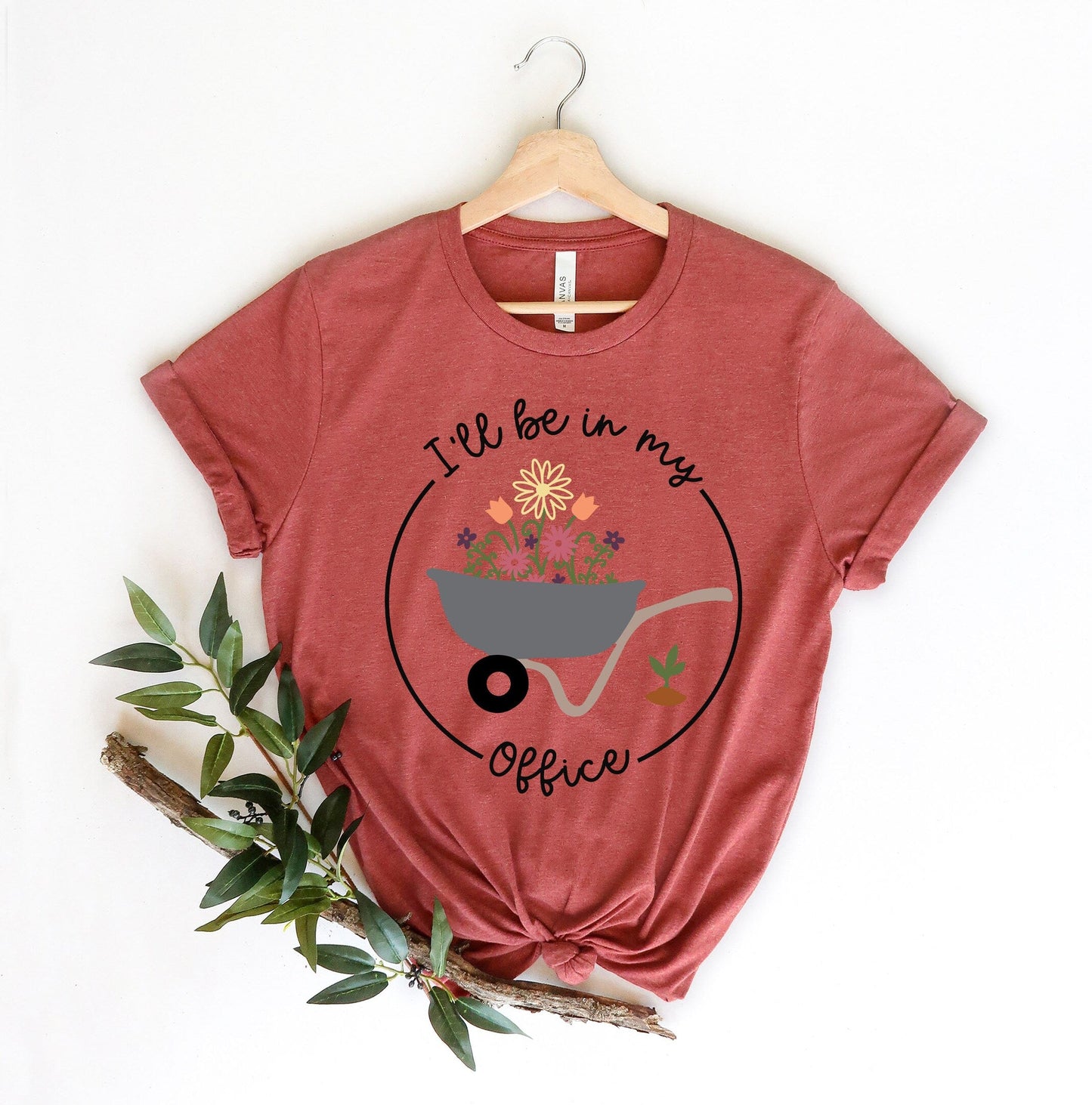 I'll Be In My Office Shirt for Garden Lover Unisex Heavy Cotton Tee.