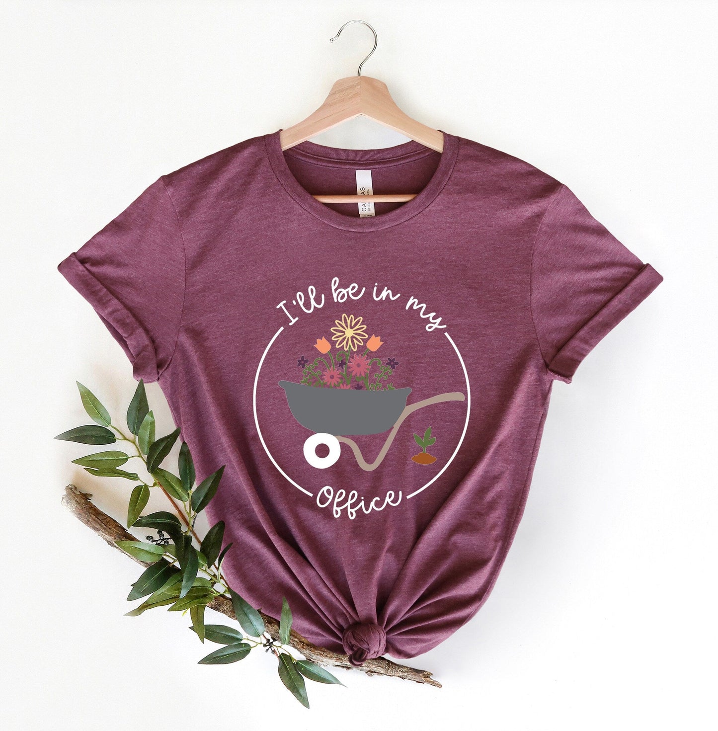 I'll Be In My Office Shirt for Garden Lover Unisex Heavy Cotton Tee.