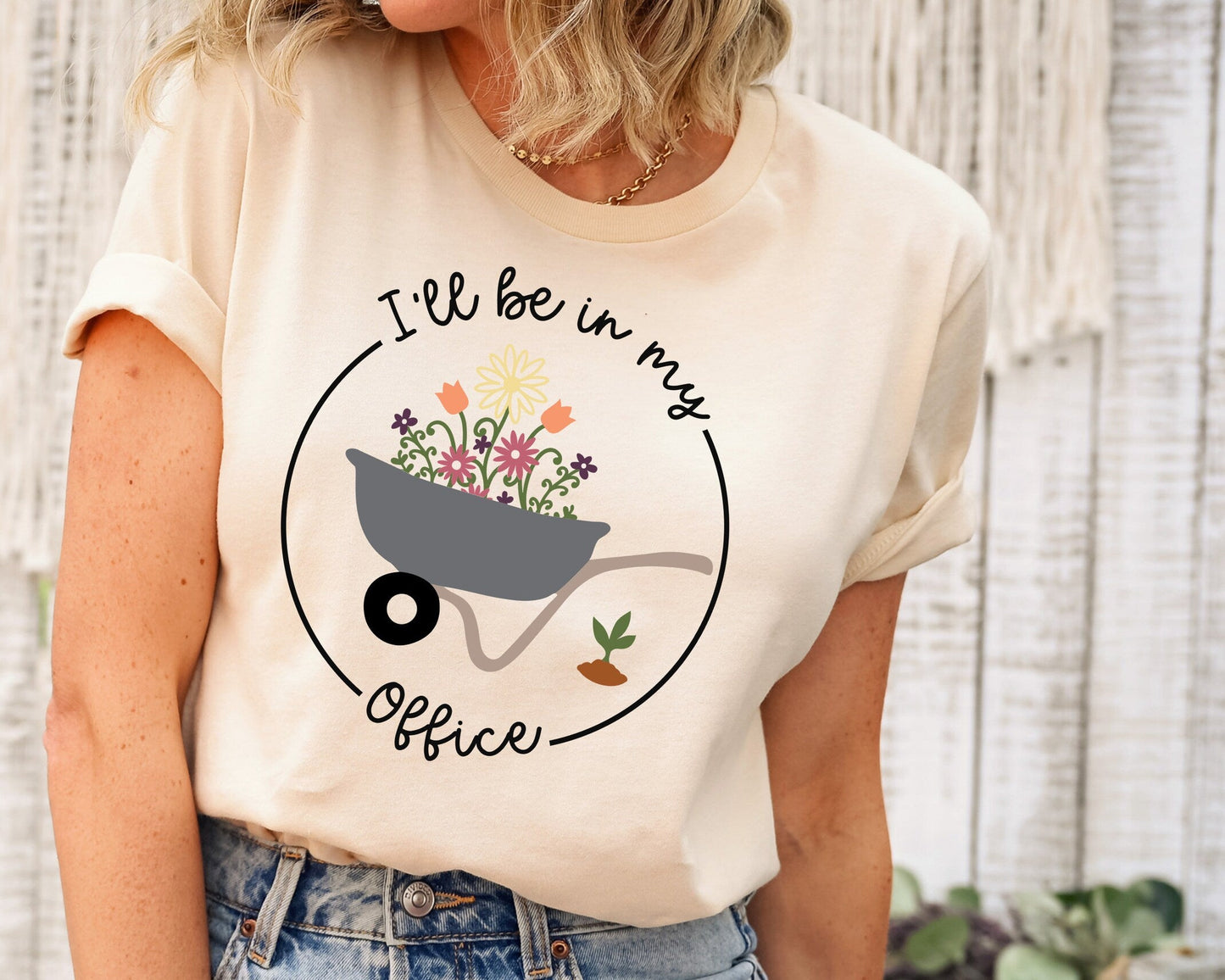 I'll Be In My Office Shirt for Garden Lover Unisex Heavy Cotton Tee.